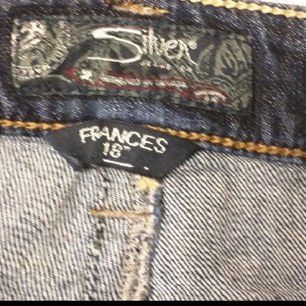 Silver Jean's Plus size low rise Frances 18"